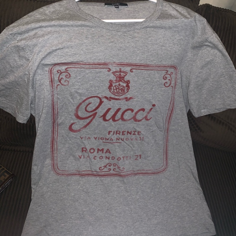 RARE! Gucci Gray Roma Cartiglio Logo